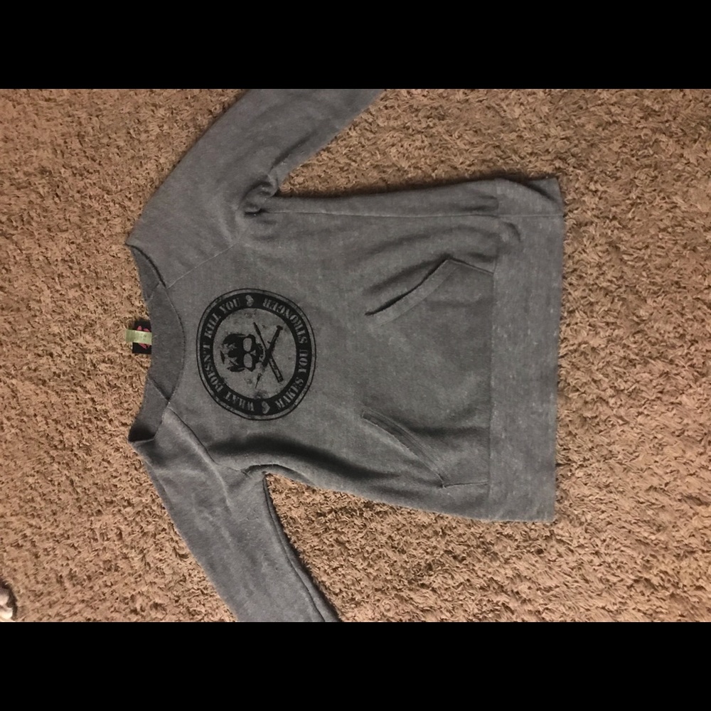 Off the shoulder sweatshirt